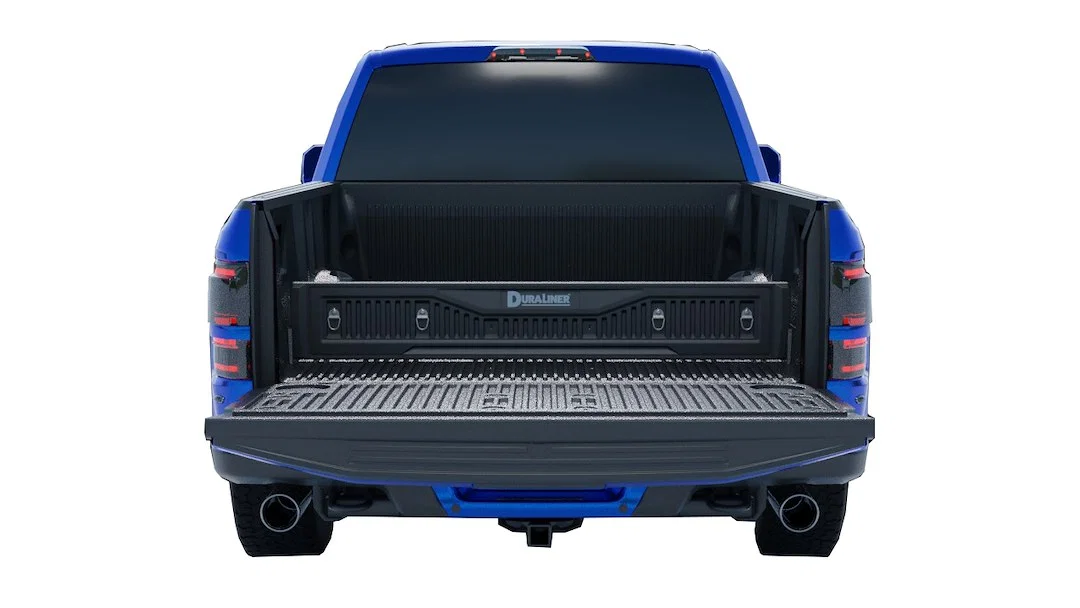 11030BD – PENDA Bed Cargo Divider, Works With DuraLiner Bed Liners And Tonneau Cover Black Heavy Duty Plastic